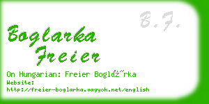 boglarka freier business card